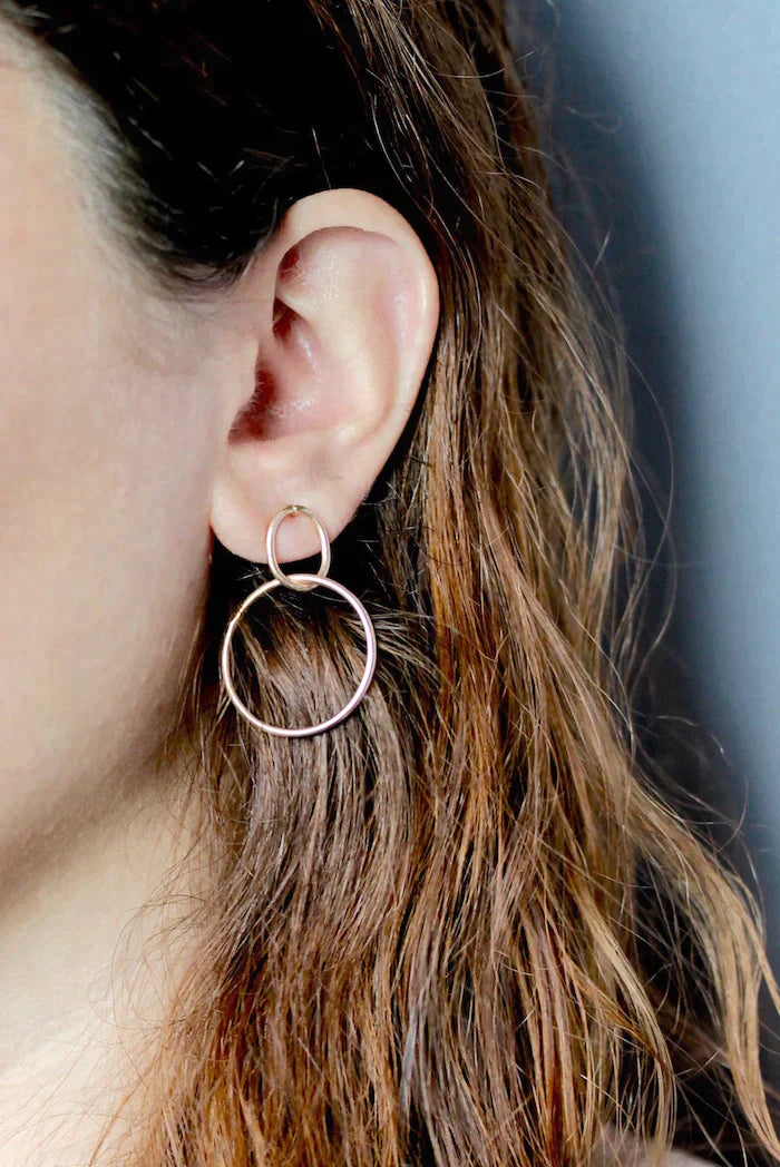 Infinite Loop Earrings 14k Gold filled by Alana Douvros - Premium Earrings at Bling Box - Just $125 Shop now at Bling Box Alana Douvros, Earrings, Everyday