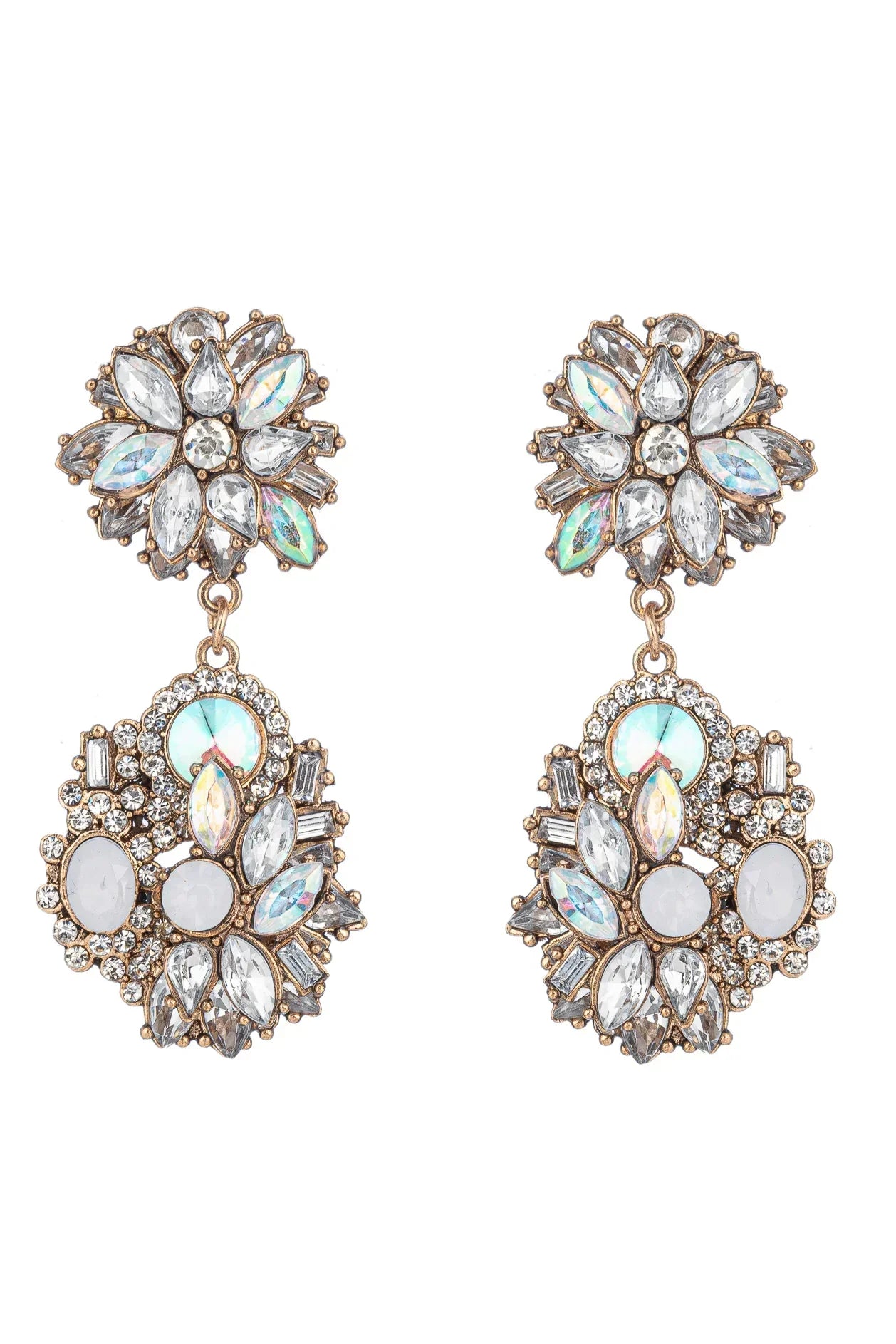 Ivy White Drop Earrings by Eye Candy Los Angeles - Premium at Bling Box - Just $65 Shop now at Bling Box Bling, Earrings, Eye Candy Los Angeles, Statement