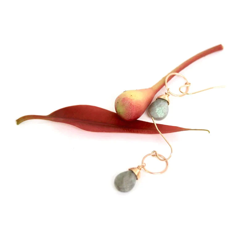 Talisman Labradorite Earrings 14k Gold filled by Alana Douvros - Premium Earrings at Bling Box - Just $99 Shop now at Bling Box Alana Douvros, Earrings, Everyday, Statement