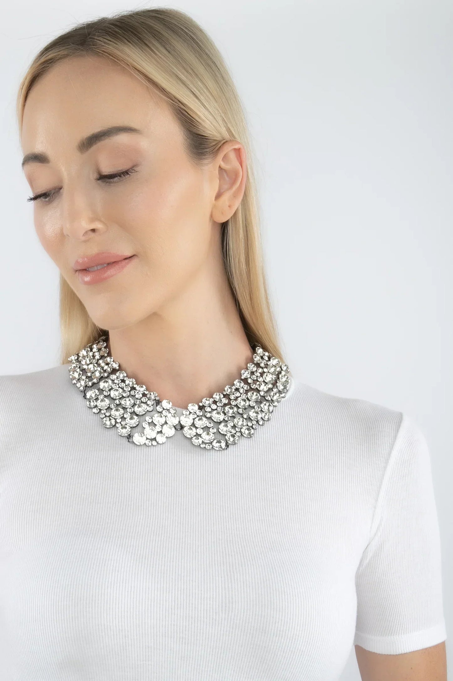 Diana Collar Necklace in Crystal by Eye Candy Los Angeles - Premium Necklaces at Bling Box - Just $90 Shop now at Bling Box Bling, Eye Candy Los Angeles, Necklaces, Statement