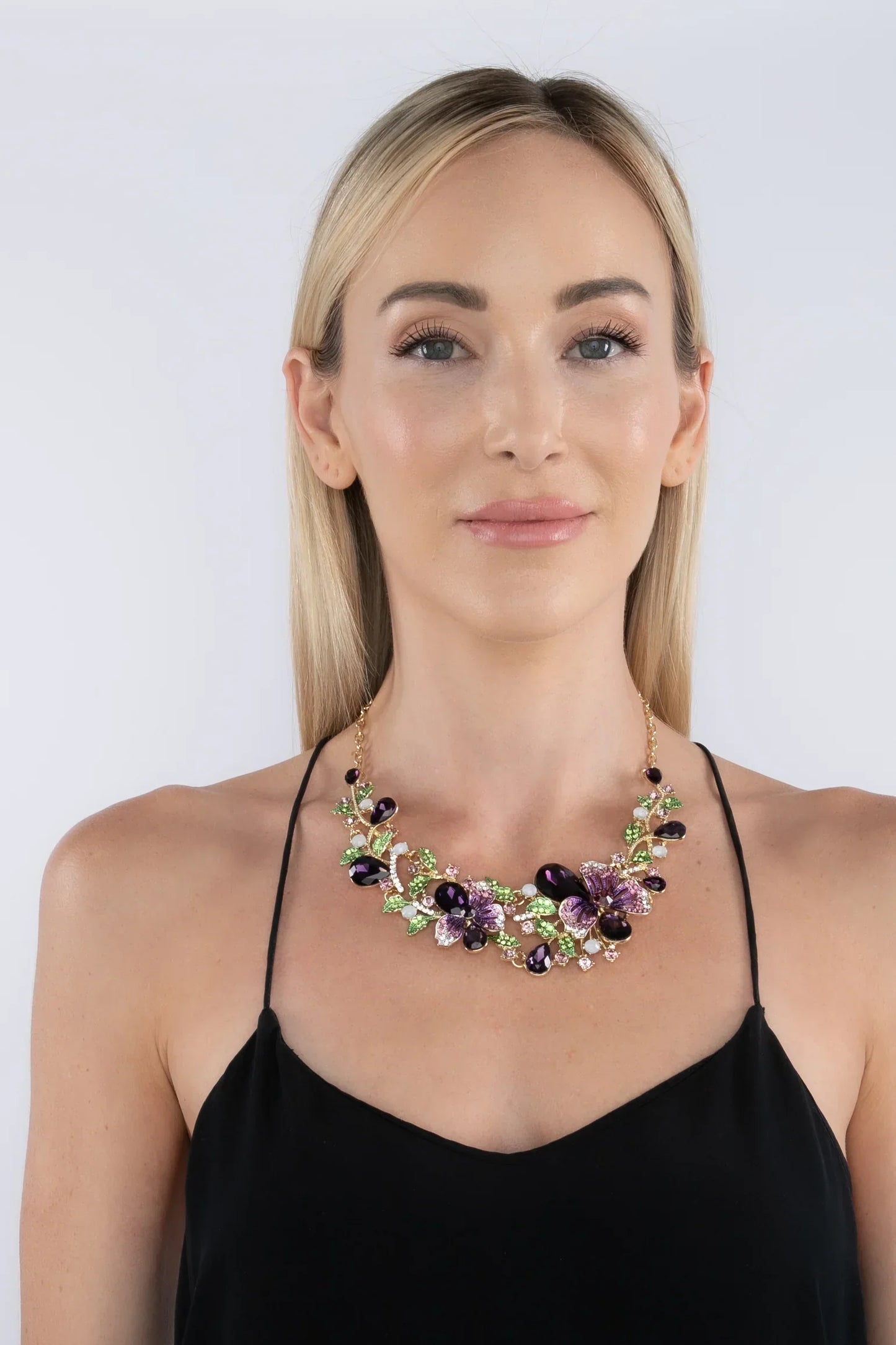 Madison Lavender Statement Necklace by Eye Candy Los Angeles - Premium Necklaces at Bling Box - Just $90 Shop now at Bling Box Bling, Eye Candy Los Angeles, Necklaces, Statement