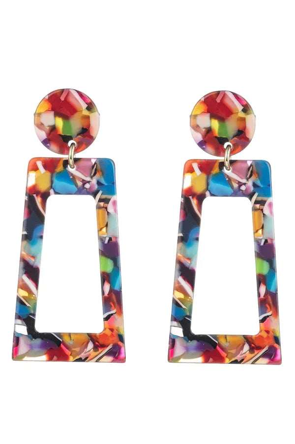 Tina Acrylic Drop Earrings by Eye Candy Los Angeles - Premium Earrings at Bling Box - Just $42 Shop now at Bling Box Earrings, Eye Candy Los Angeles, Featured, Statement