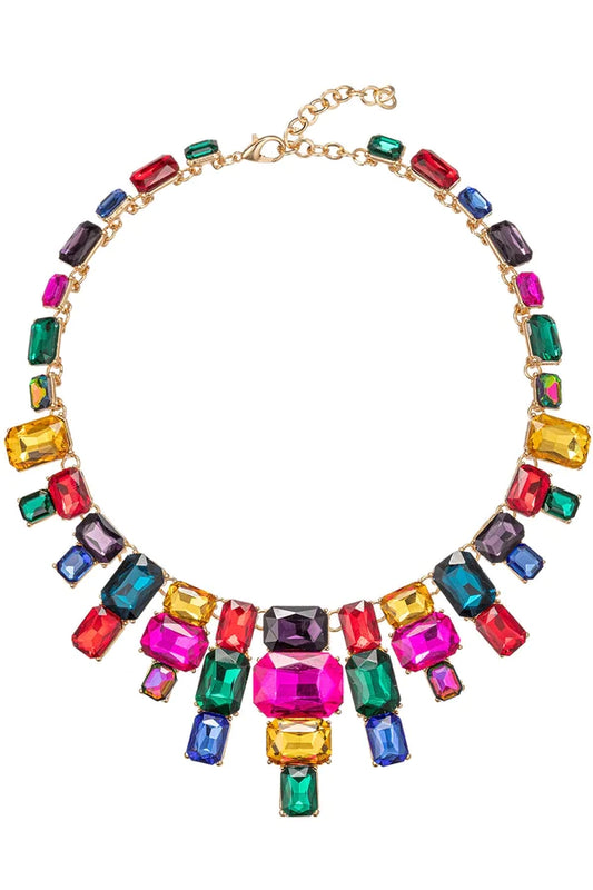 Jamie Multicoloured Statement Necklace by Eye Candy Los Angeles - Premium Necklaces at Bling Box - Just $99 Shop now at Bling Box Bling, Eye Candy Los Angeles, Necklaces, Statement