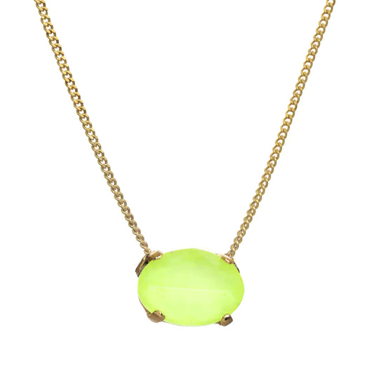 Iza Necklace - Electric Lime by TOVA - Premium Necklaces at Bling Box - Just $60 Shop now at Bling Box Bling, Necklaces, Statement, TOVA
