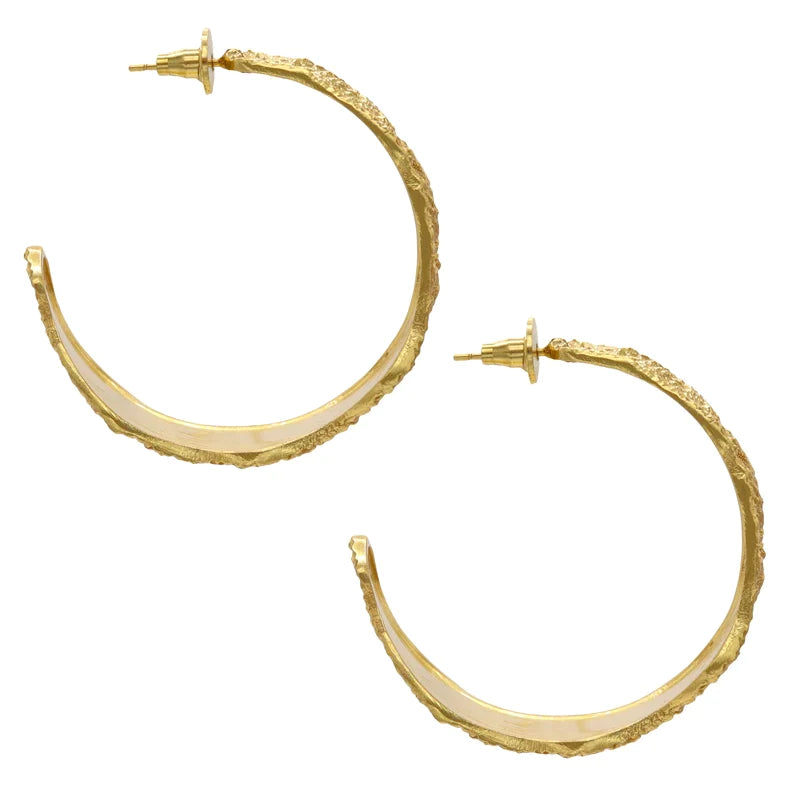 Posidonia Hoop Earrings by ACUS - Premium Earrings at Bling Box - Just $68 Shop now at Bling Box ACUS, Earrings, Everyday, Statement