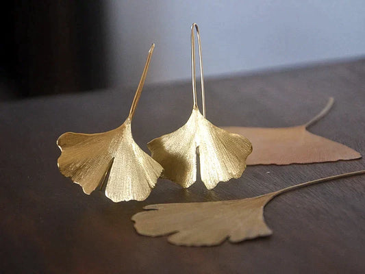 Ginko Earrings 24k Gold plated sterling silver by Telma Mota - Premium Earrings at Bling Box - Just $133 Shop now at Bling Box Earrings, Everyday, Featured, Statement, Telma Mota
