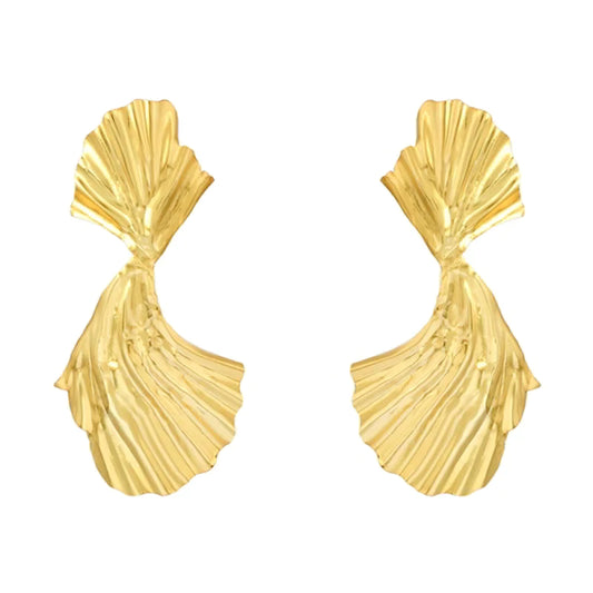 Escaro Gold Earrings by ACUS - Premium Earrings at Bling Box - Just $32 Shop now at Bling Box ACUS, Earrings, Statement
