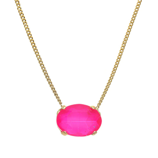 Iza Necklace - Electric Pink by TOVA - Premium Necklaces at Bling Box - Just $60 Shop now at Bling Box Bling, Necklaces, Statement, TOVA