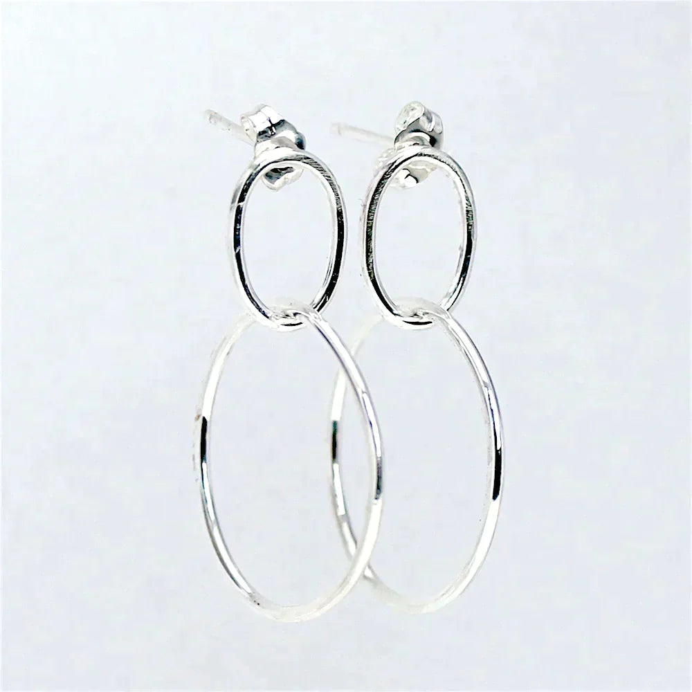 Infinite Loop Earrings Sterling Silver by Alana Douvros - Premium Earrings at Bling Box - Just $125 Shop now at Bling Box Alana Douvros, Earrings, Everyday