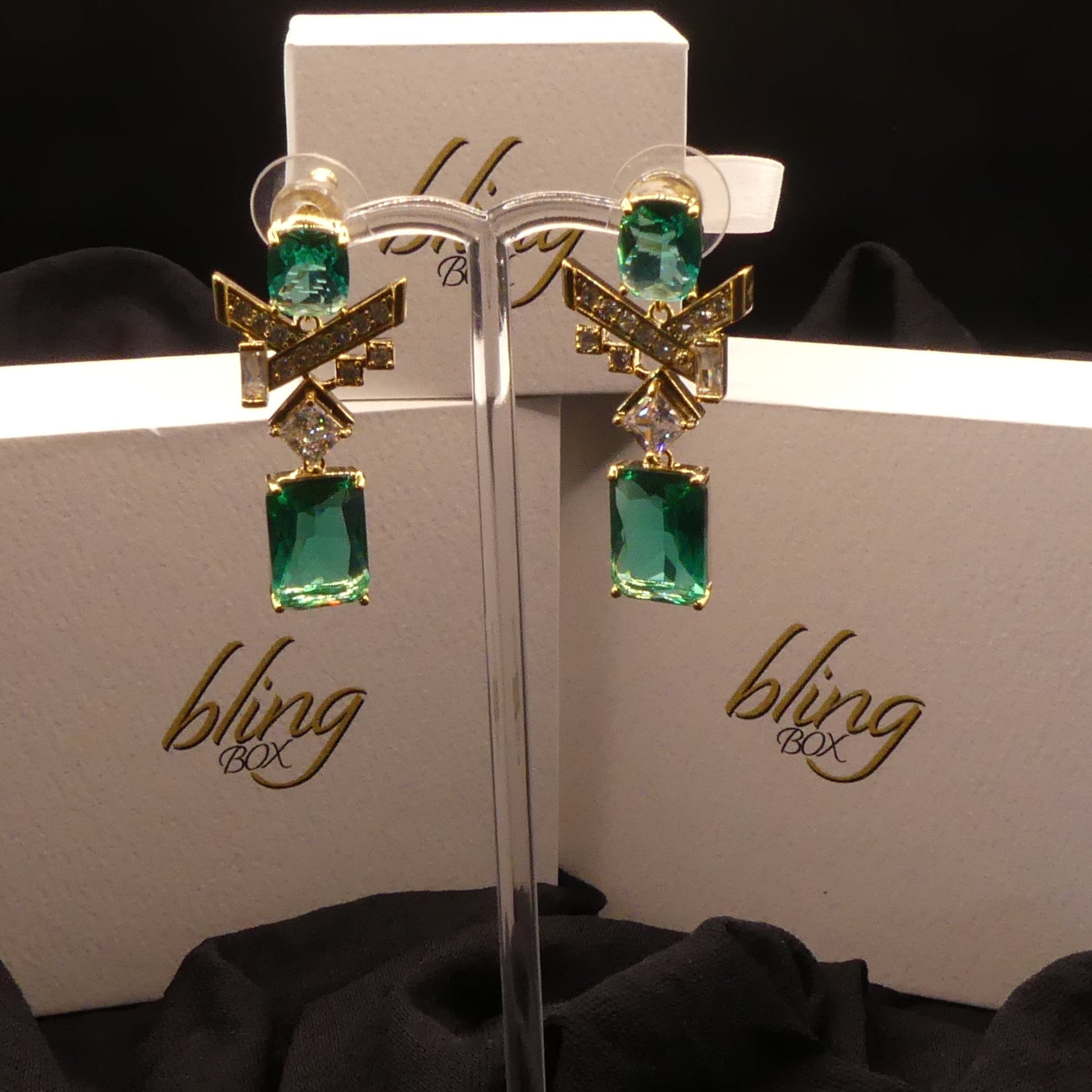 Jean Earrings by Eye Candy Los Angeles - Premium Earrings at Bling Box - Just $98 Shop now at Bling Box Bling, Earrings, Eye Candy Los Angeles, Statement