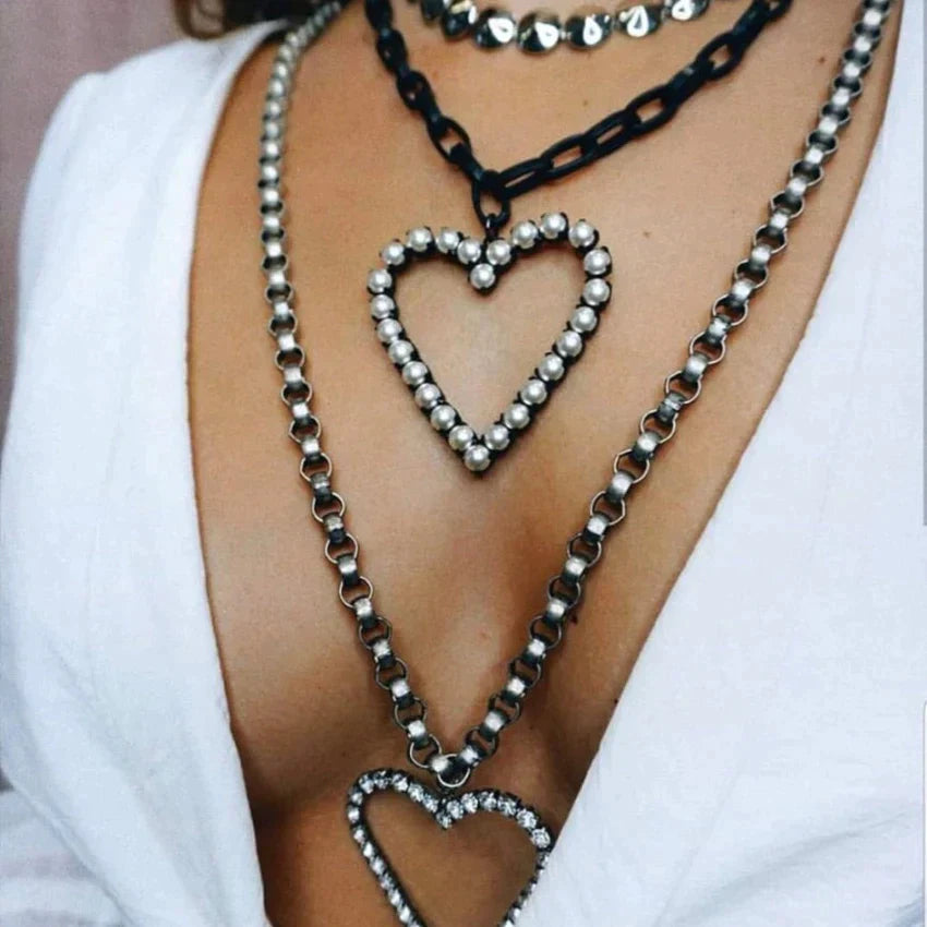 Pearl Heart II Necklace by TOVA - Premium Necklaces at Bling Box - Just $157 Shop now at Bling Box Necklaces, Statement, TOVA