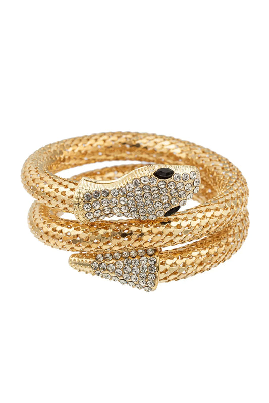 Emelia Snake Wrap Bracelet by Eye Candy Los Angeles - Premium Bracelets at Bling Box - Just $34 Shop now at Bling Box Bling, Bracelets, Eye Candy Los Angeles, Statement