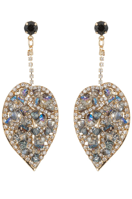 Spring Leaf Drop Earrings by Eye Candy Los Angeles - Premium Earrings at Bling Box - Just $66 Shop now at Bling Box Bling, Earrings, Eye Candy Los Angeles, Statement