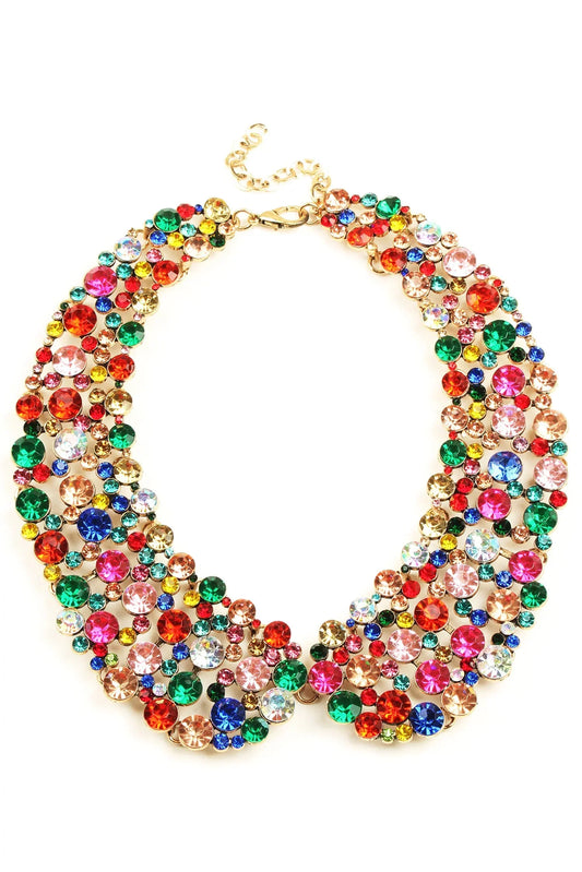 Diana Collar Necklace Carnival colours by Eye Candy Los Angeles - Premium Necklaces at Bling Box - Just $95 Shop now at Bling Box Bling, Eye Candy Los Angeles, Necklaces, Statement