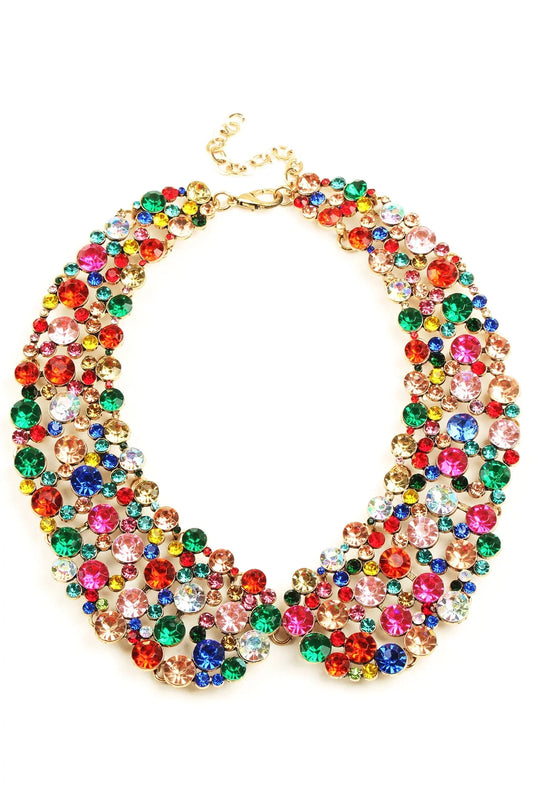 Diana Collar Necklace in Carnival colours by Eye Candy Los Angeles - Premium Necklaces at Bling Box - Just $90 Shop now at Bling Box Bling, Eye Candy Los Angeles, Necklaces, Statement