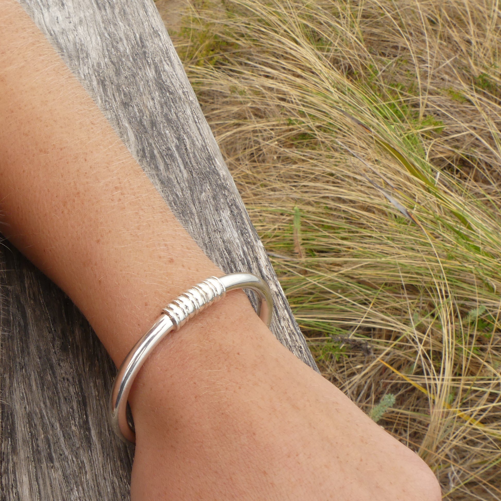 Lucy Bangle - Sterling Silver - Premium Bracelets at Bling Box - Just $170 Shop now at Bling Box Bracelets, Everyday, Statement, Trove