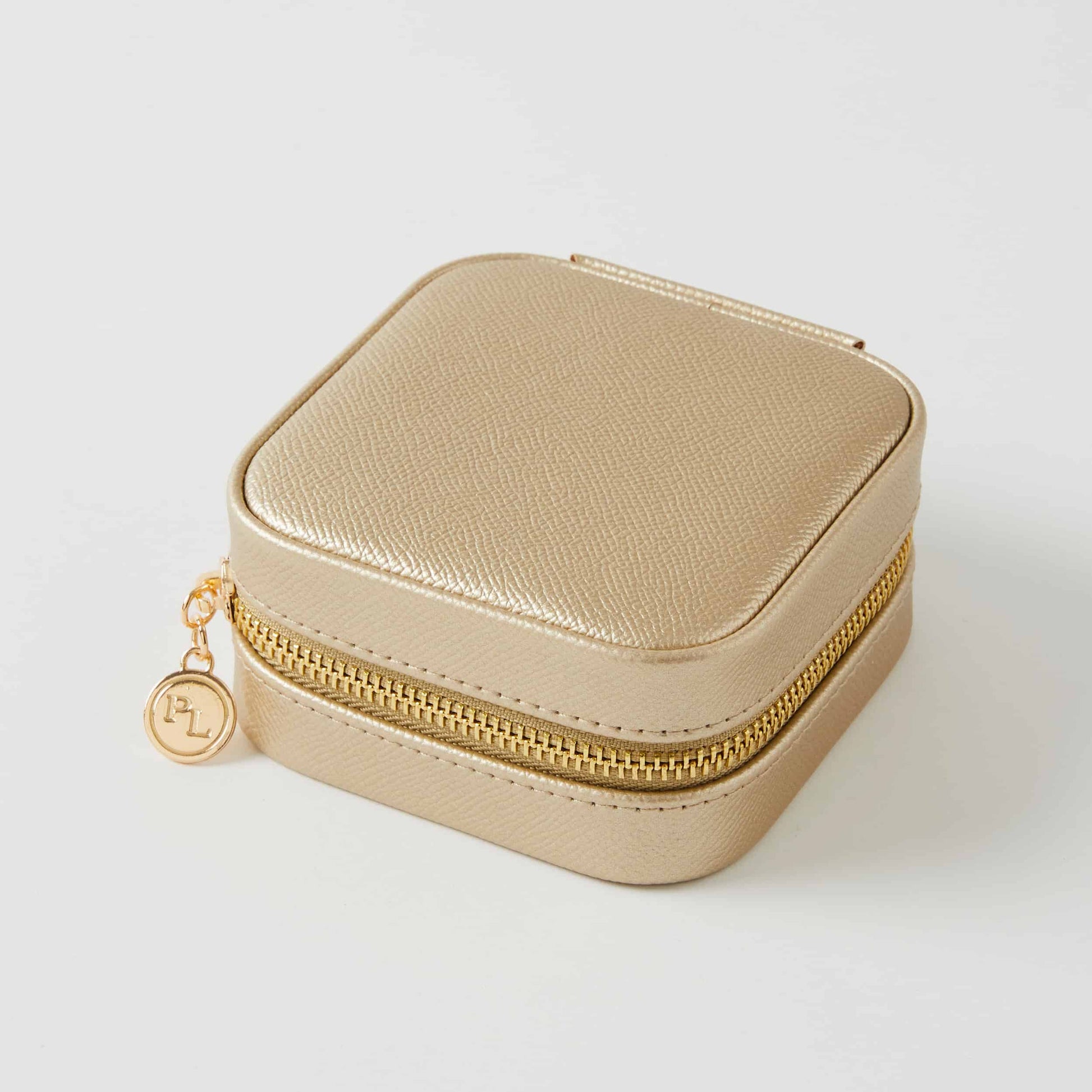 Ambrosia Square Travel Jewellery Case Gold - Premium Jewellery Storage at Bling Box - Just $29 Shop now at Bling Box Featured, Storage