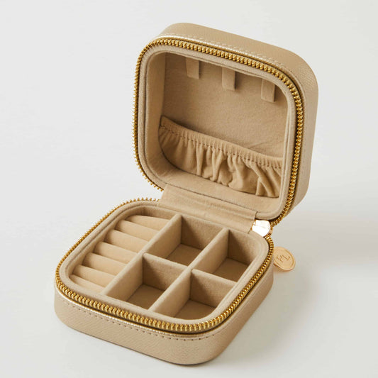 Ambrosia Square Travel Jewellery Case Gold - Premium Jewellery Storage at Bling Box - Just $29 Shop now at Bling Box Featured, Storage