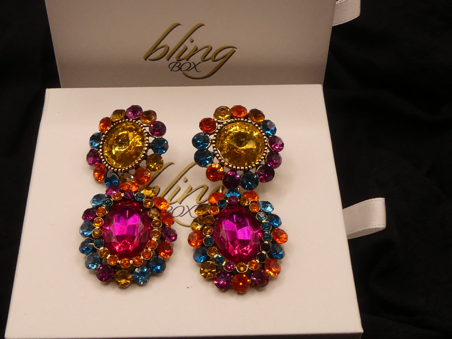 Cascade Drop Earrings by Eye Candy Los Angeles - Premium Earrings at Bling Box - Just $64 Shop now at Bling Box Bling, Earrings, Eye Candy Los Angeles, Statement