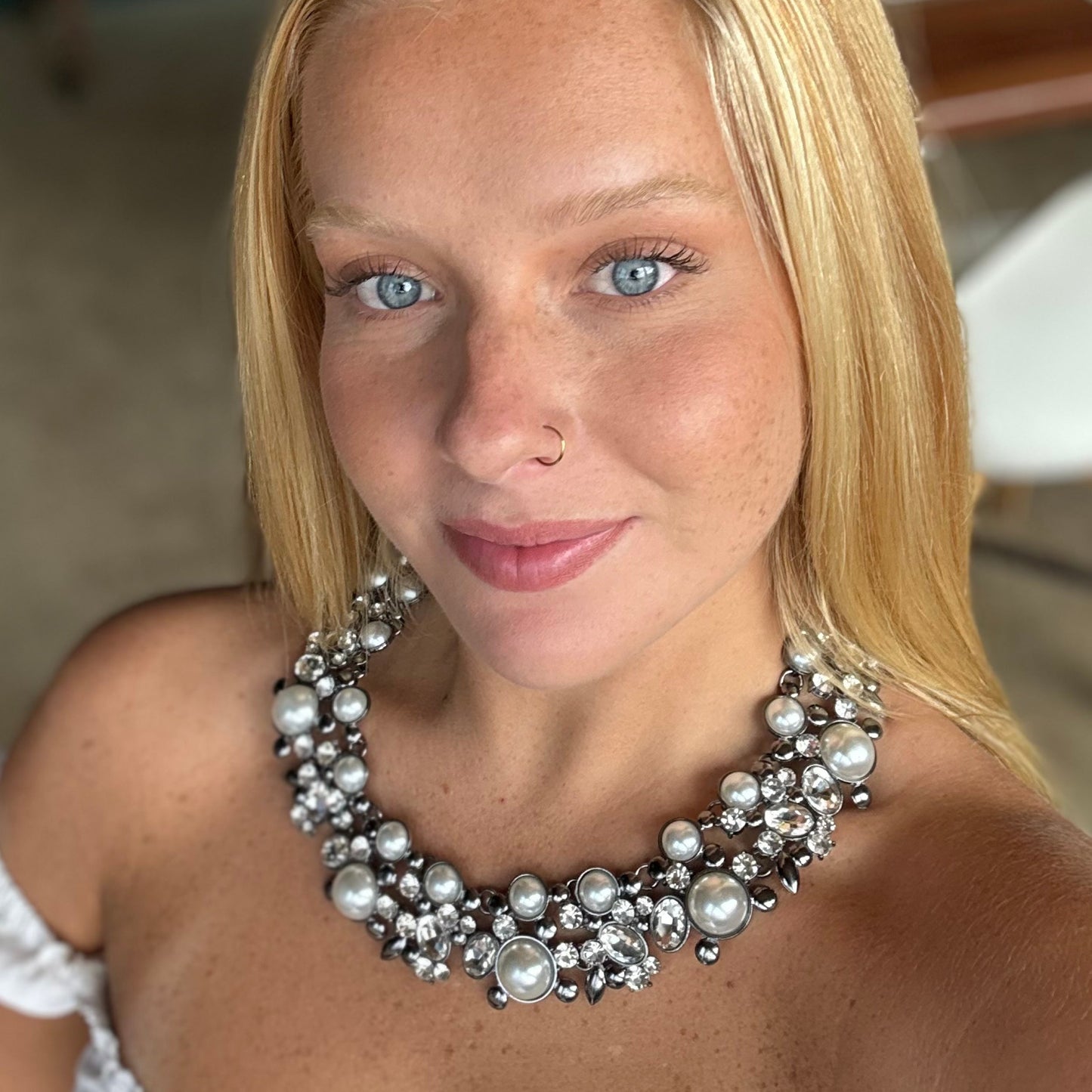 Pearl Alta Necklace by Eye Candy Los Angeles - Premium Necklaces at Bling Box - Just $135 Shop now at Bling Box Bling, Eye Candy Los Angeles, Necklaces, Statement