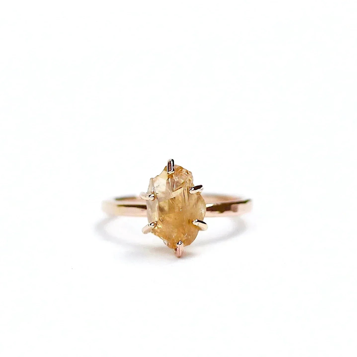 Raw Citrine Stacker Ring - 14k Gold filled by Alana Douvros - Premium Rings at Bling Box - Just $124 Shop now at Bling Box Alana Douvros, Everyday, Rings