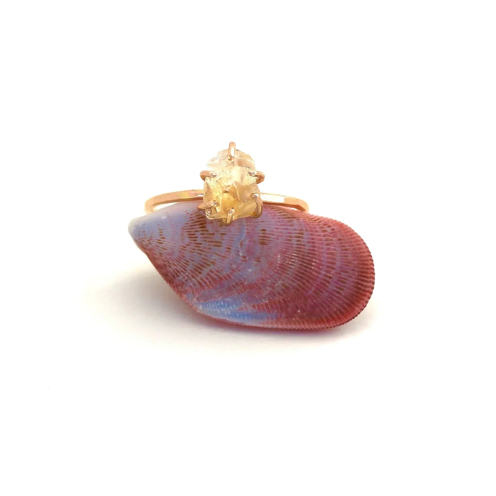 Raw Citrine Stacker Ring - 14k Gold filled by Alana Douvros - Premium Rings at Bling Box - Just $124 Shop now at Bling Box Alana Douvros, Everyday, Rings