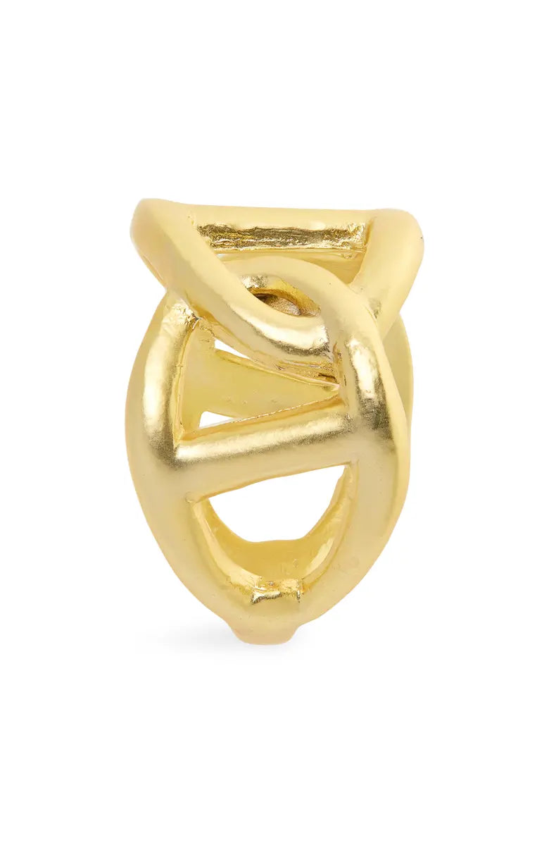 Oversized Link Adjustable Ring - 24k Gold plated by Karine Sultan - Premium Rings at Bling Box - Just $50 Shop now at Bling Box Everyday, Karine Sultan, Rings, Statement