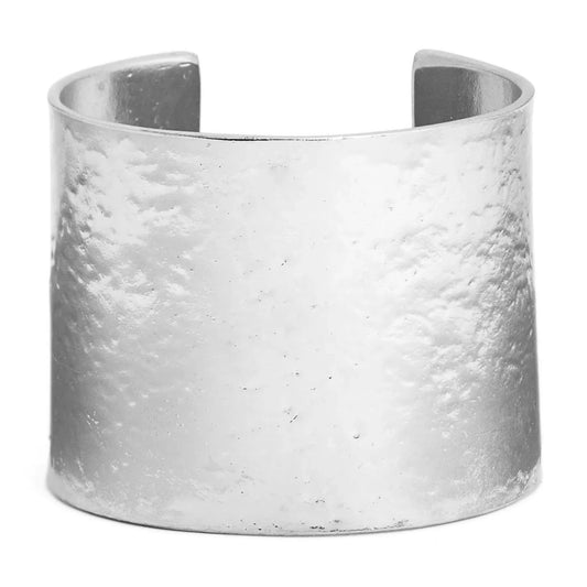 Textured Adjustable Cuff - Sterling Silver plated by Karine Sultan - Premium Bracelets at Bling Box - Just $119 Shop now at Bling Box Bracelets, Everyday, Karine Sultan, Statement