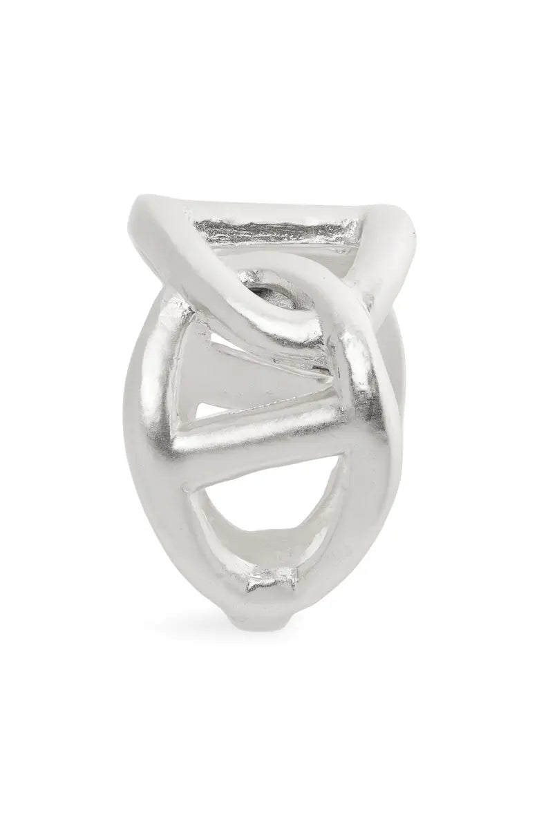 Oversized Link Adjustable Ring - Sterling Silver plated by Karine Sultan - Premium Rings at Bling Box - Just $50 Shop now at Bling Box Everyday, Karine Sultan, Rings, Statement