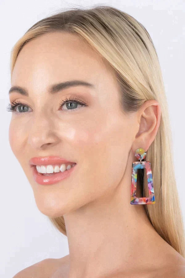 Tina Acrylic Drop Earrings by Eye Candy Los Angeles - Premium Earrings at Bling Box - Just $42 Shop now at Bling Box Earrings, Eye Candy Los Angeles, Statement