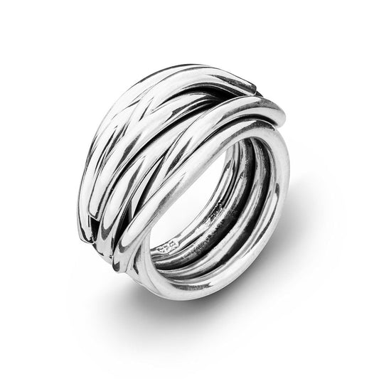 Woven Wrap Ring - Sterling Silver - Premium Rings at Bling Box - Just $110 Shop now at Bling Box Everyday, Featured, Rings, Trove