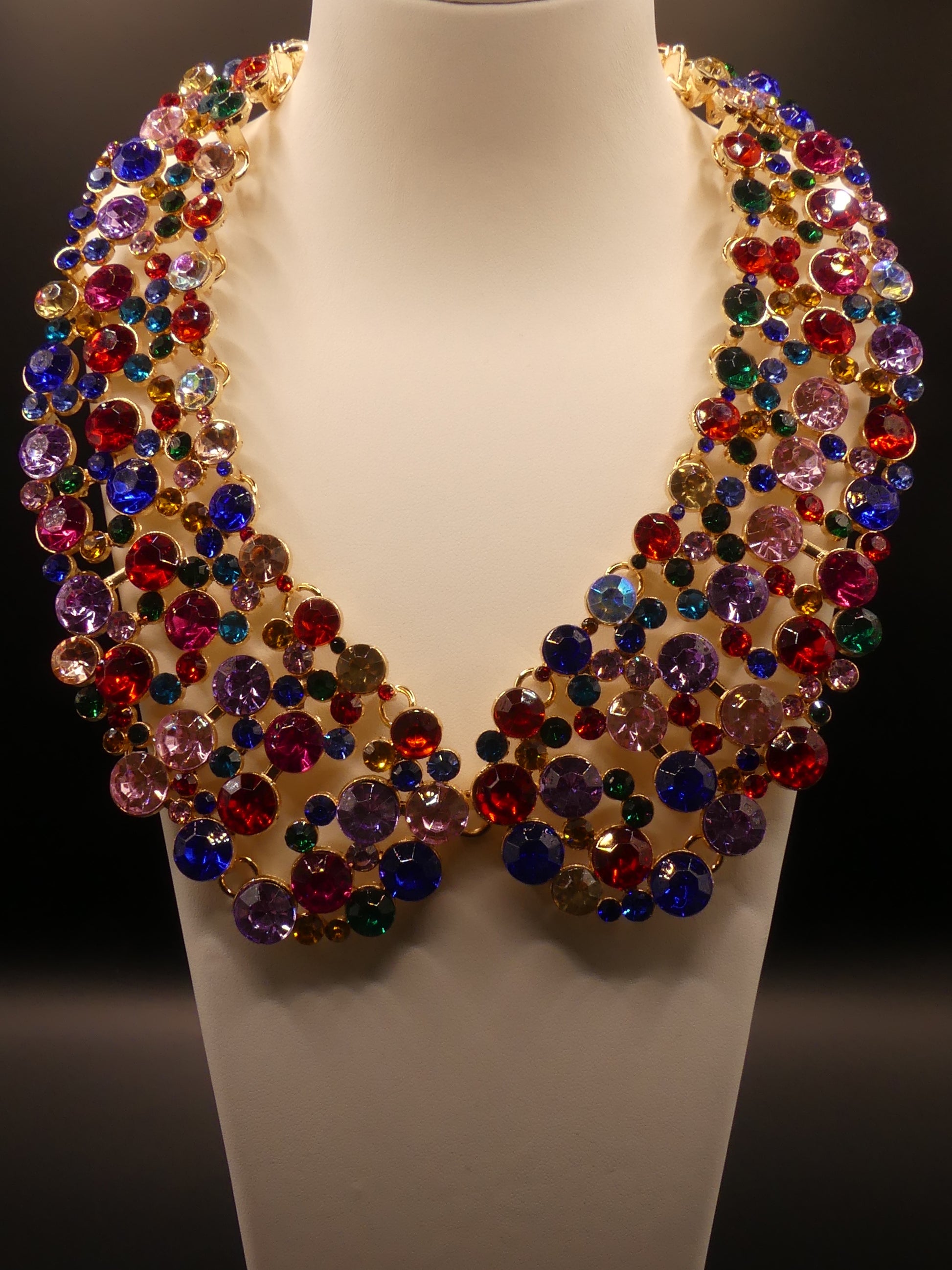 Diana Collar Necklace in Carnival colours by Eye Candy Los Angeles - Premium Necklaces at Bling Box - Just $90 Shop now at Bling Box Bling, Eye Candy Los Angeles, Necklaces, Statement