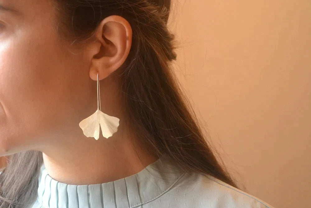 Ginko Earrings Sterling Silver by Telma Mota - Premium Earrings at Bling Box - Just $115 Shop now at Bling Box Earrings, Everyday, Statement, Telma Mota