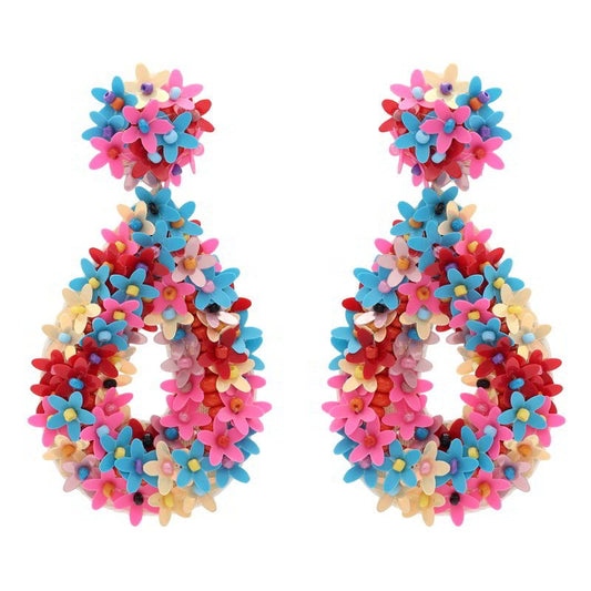 Occeanis Pink & Blue Nagar Earrings by ACUS - Premium Earrings at Bling Box - Just $32 Shop now at Bling Box ACUS, Earrings, Statement