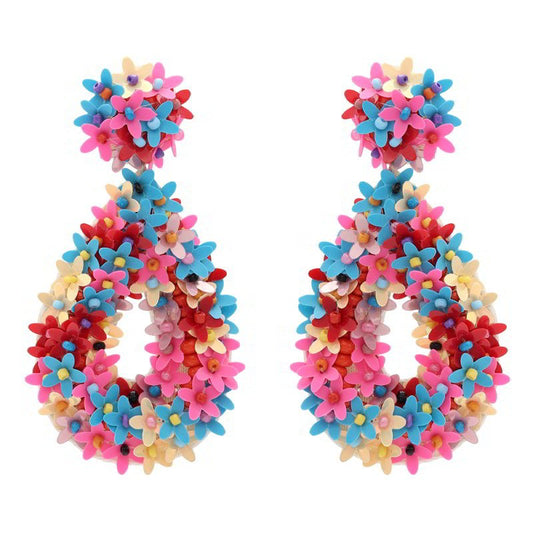 Occeanis Pink & Blue Nagar Earrings by ACUS - Premium Earrings at Bling Box - Just $30 Shop now at Bling Box ACUS, Earrings, Statement