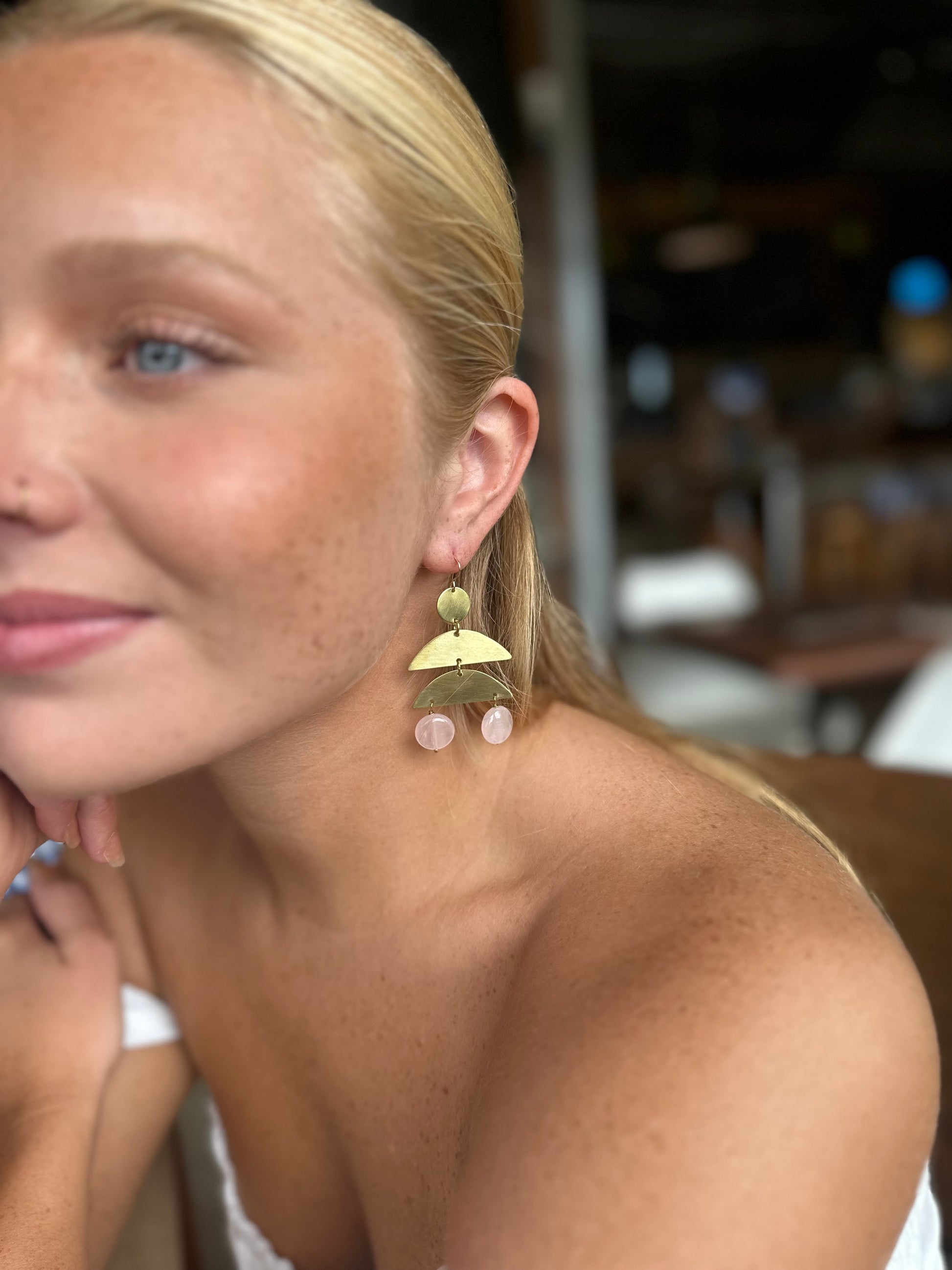 Double Moonslice Earrings 14k Gold filled by Alana Douvros - Premium Earrings at Bling Box - Just $150 Shop now at Bling Box Alana Douvros, Earrings, Statement