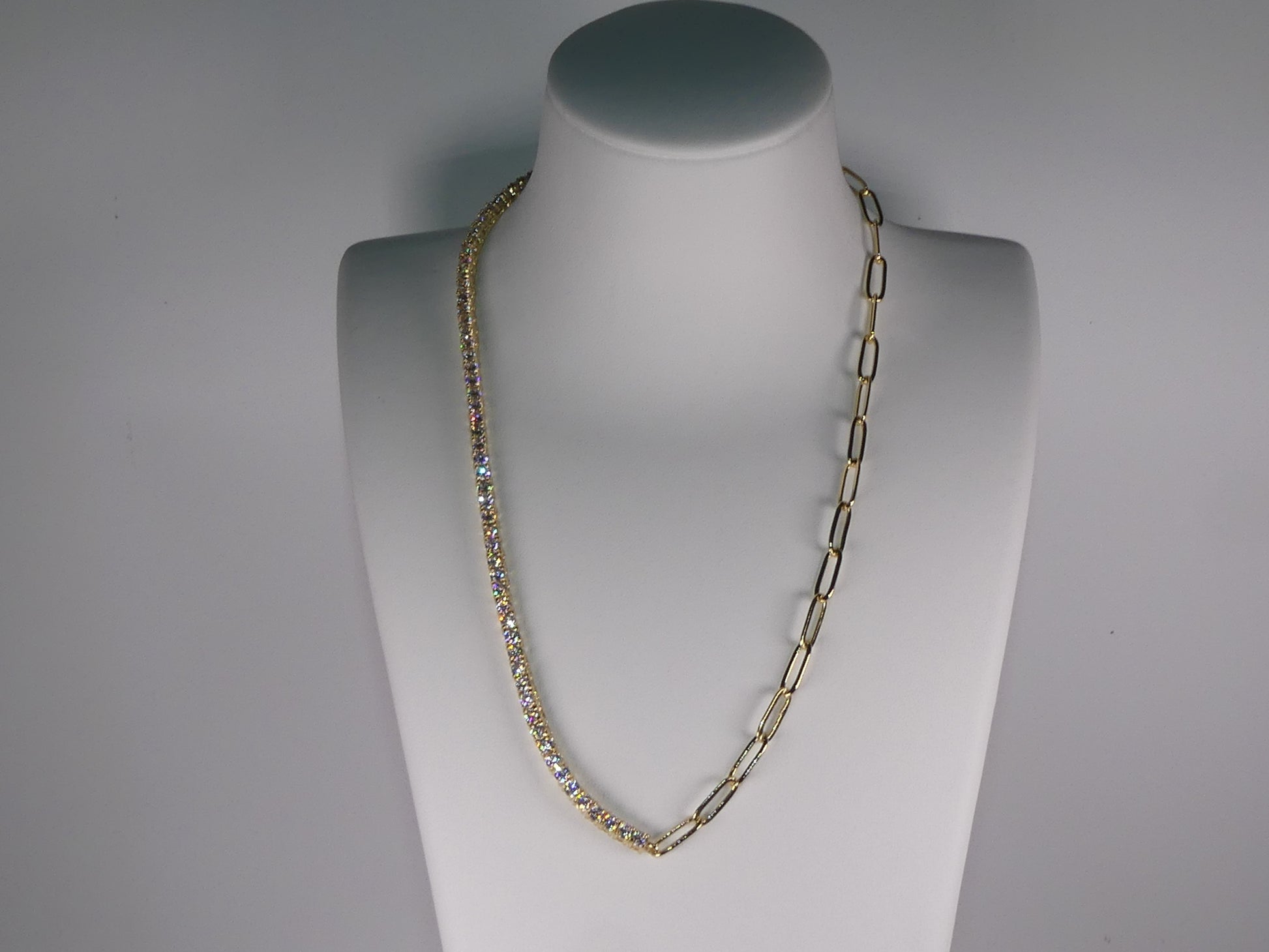 Courtney Necklace - Cubic Zirconia and 18k Gold plated Chain - Premium Necklaces at Bling Box - Just $195 Shop now at Bling Box Bling, Necklaces, Trove