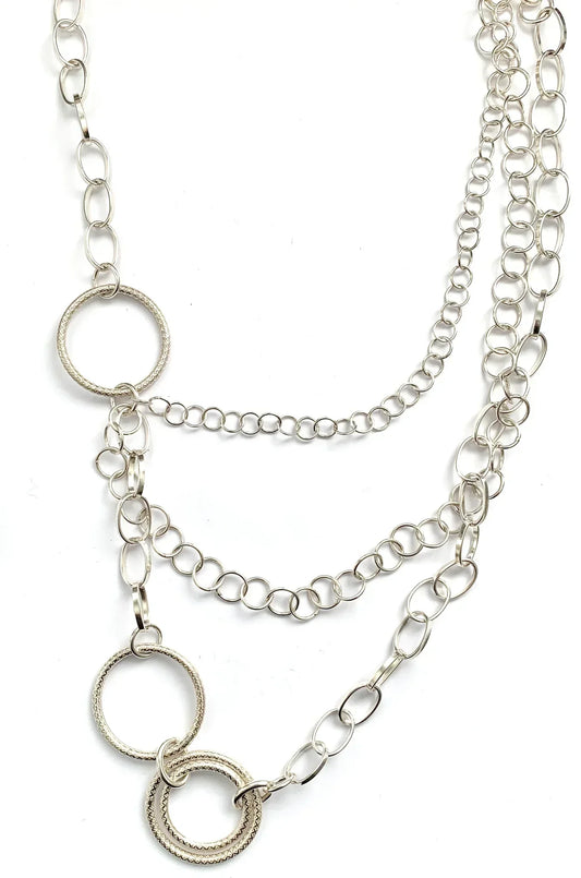 Veronica O Necklace - Sterling Silver - Premium Necklaces at Bling Box - Just $299 Shop now at Bling Box Necklaces, Statement, Trove