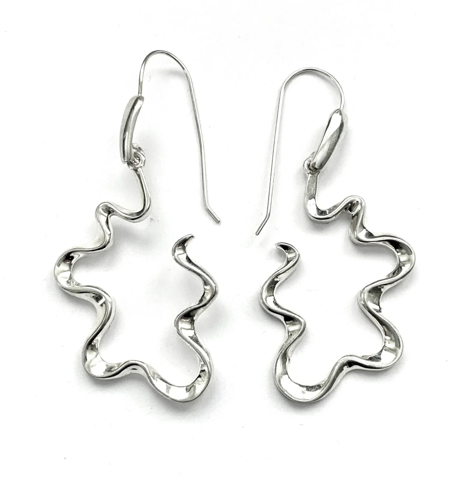 Wild Ribbon Earrings - Sterling Silver - Premium Earrings at Bling Box - Just $85 Shop now at Bling Box Earrings, Everyday, Featured, Statement, Trove