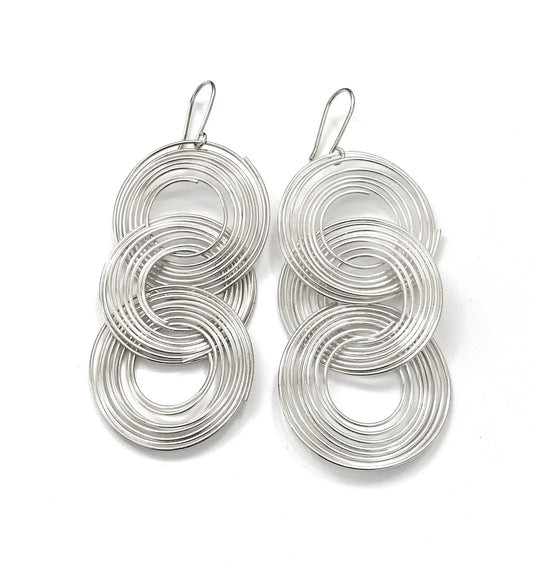 Saturna Earrings - Sterling Silver - Premium Earrings at Bling Box - Just $95 Shop now at Bling Box Earrings, Statement, Trove