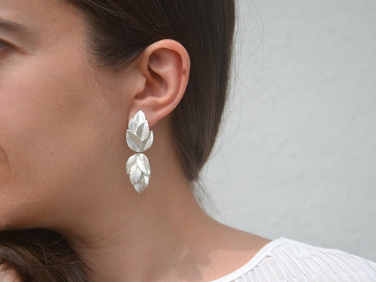 Folhas Earrings Sterling Silver by Telma Mota - Premium Earrings at Bling Box - Just $148 Shop now at Bling Box Earrings, Everyday, Featured, Statement, Telma Mota